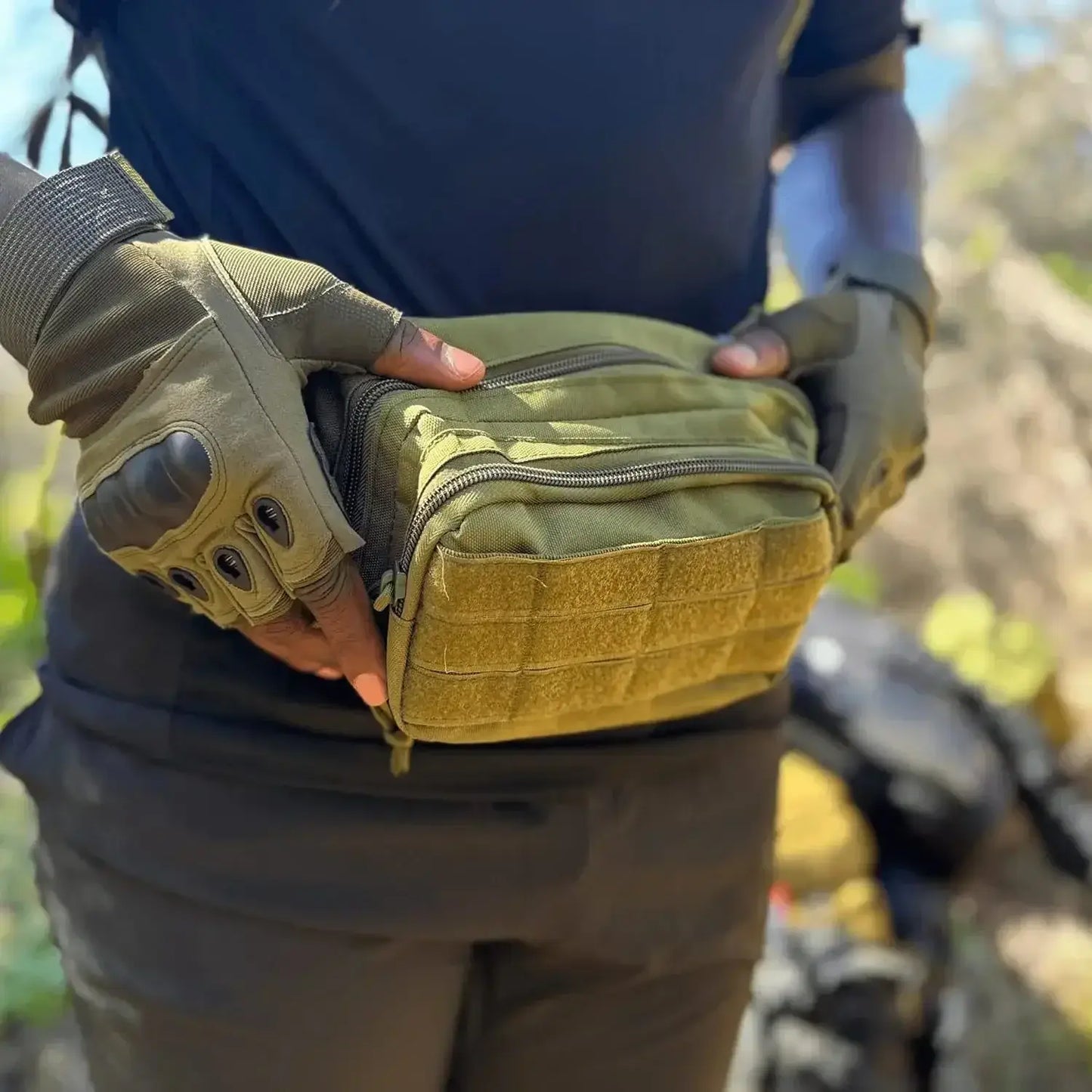 Sacoche banane tactique en nylon - Scar
