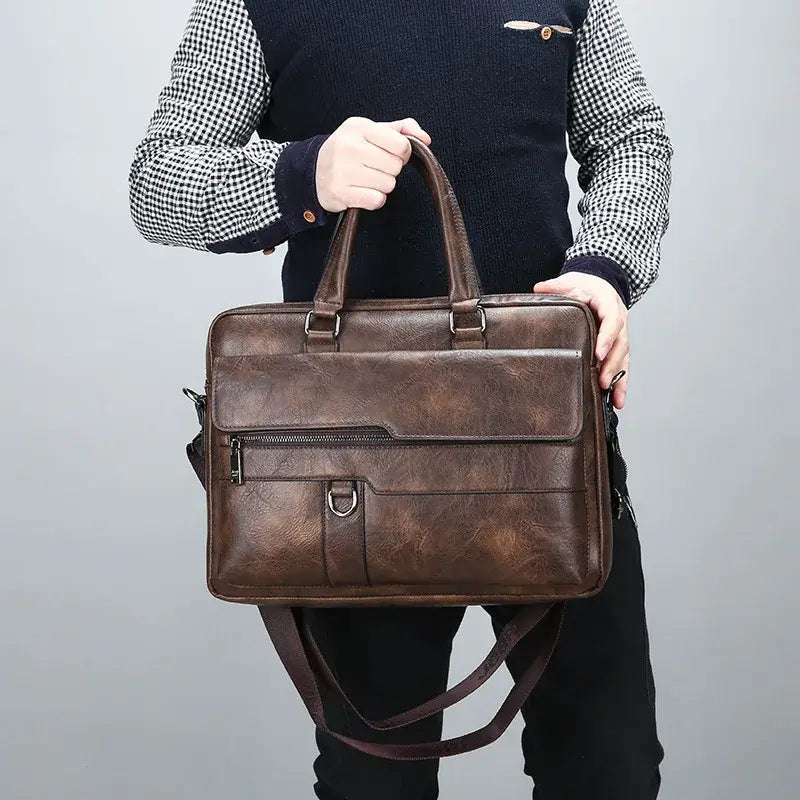 Sacoche de bureau en cuir - Lancet