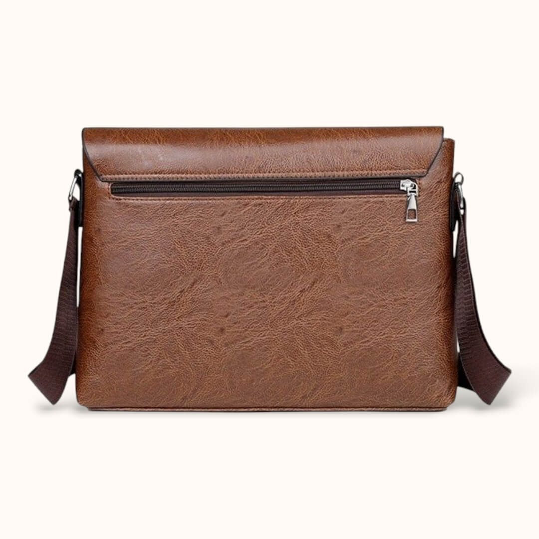 Sacoche bandoulière pour ordinateur en cuir - Danni