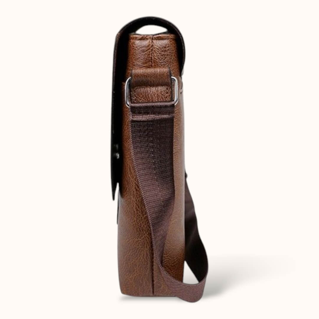 Sacoche bandoulière pour ordinateur en cuir - Danni