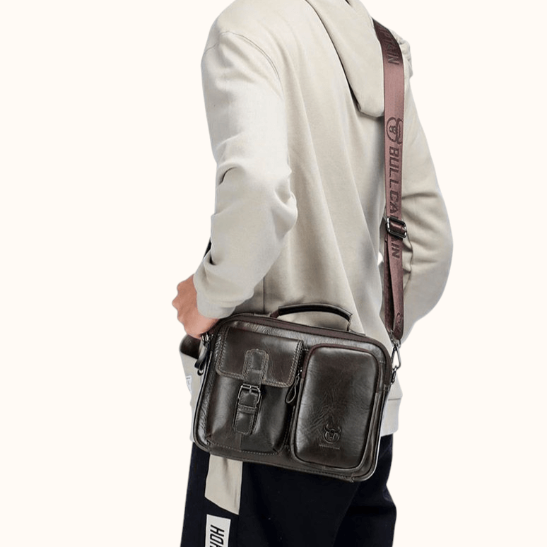 Sacoche ordinateur en cuir véritable - Nicco