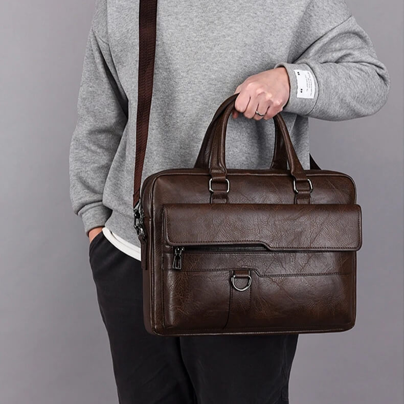 Sacoche de bureau en cuir - Lancet