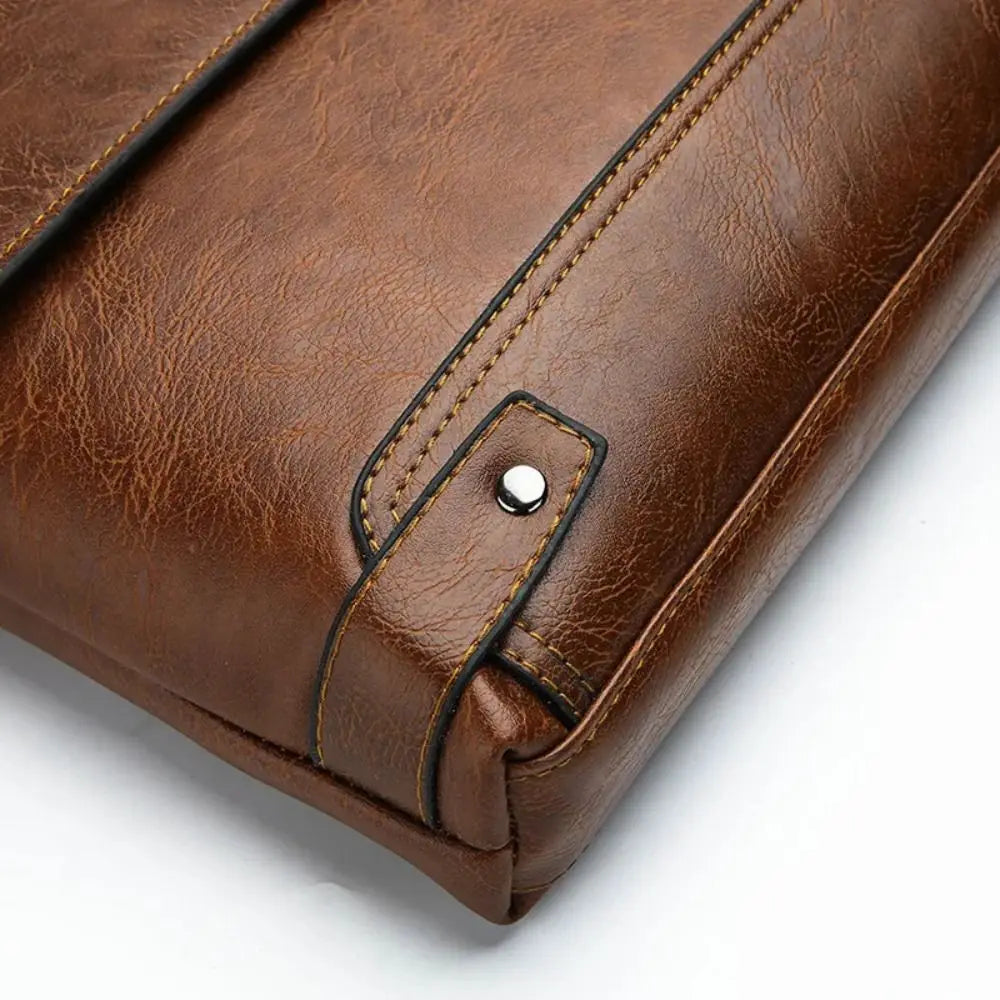 Sacoche pour ordinateur en cuir - Bénie