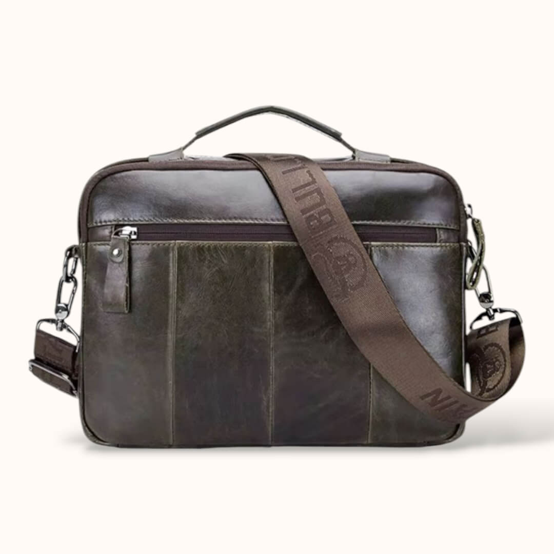 Sacoche ordinateur en cuir véritable - Nicco