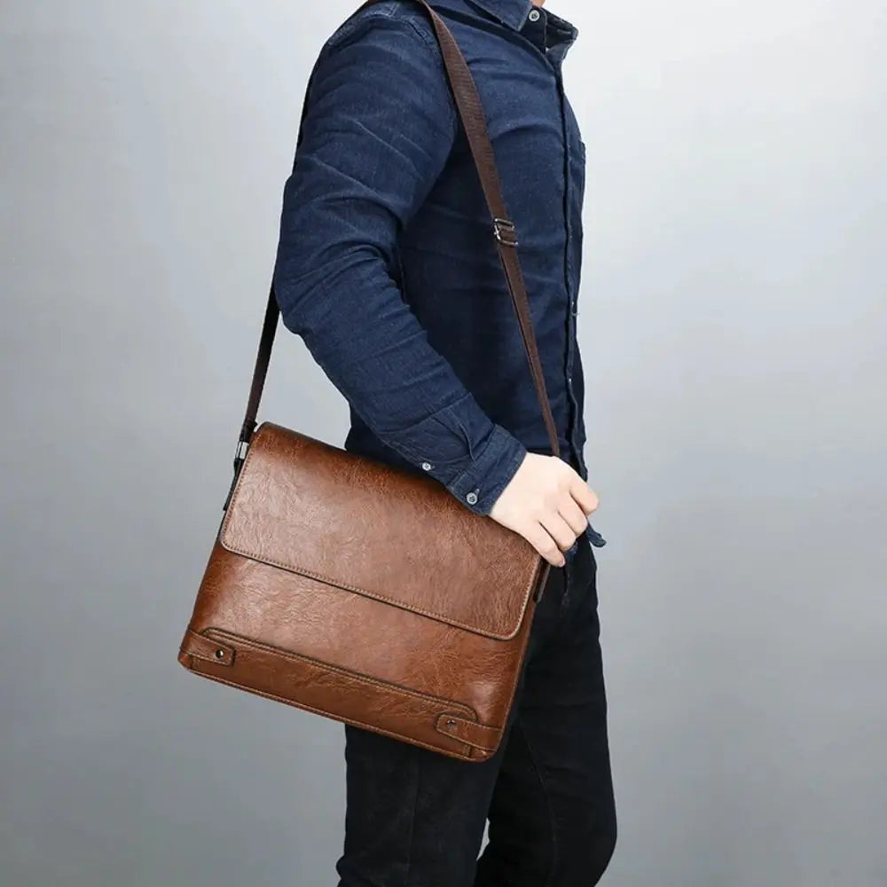 Sacoche pour ordinateur en cuir - Bénie