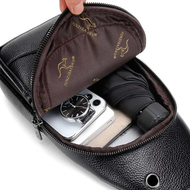 Sacoche luxe en cuir véritable - Mona