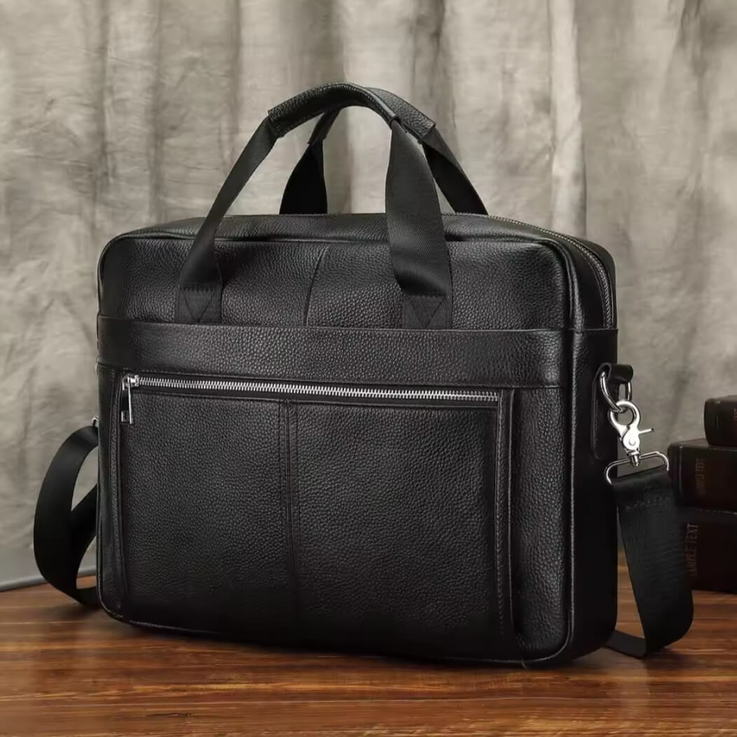 Sacoche en cuir véritable pour ordinateur - Tatum