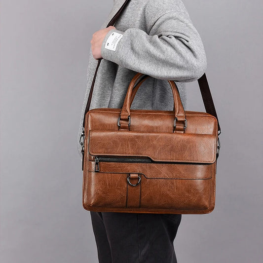 Sacoche de bureau en cuir - Lancet