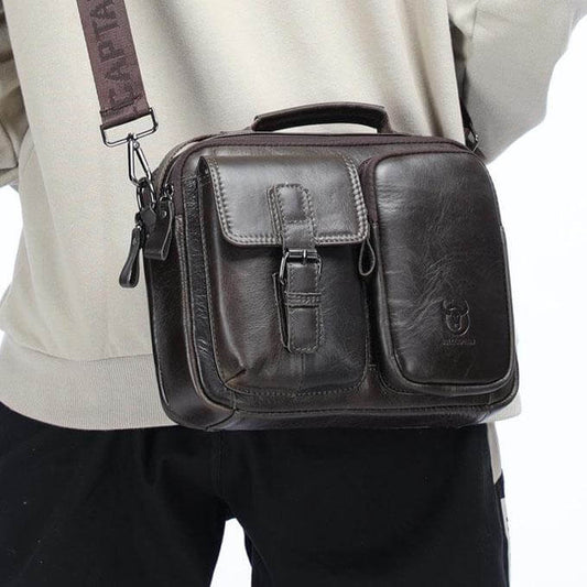 Sacoche ordinateur en cuir véritable - Nicco